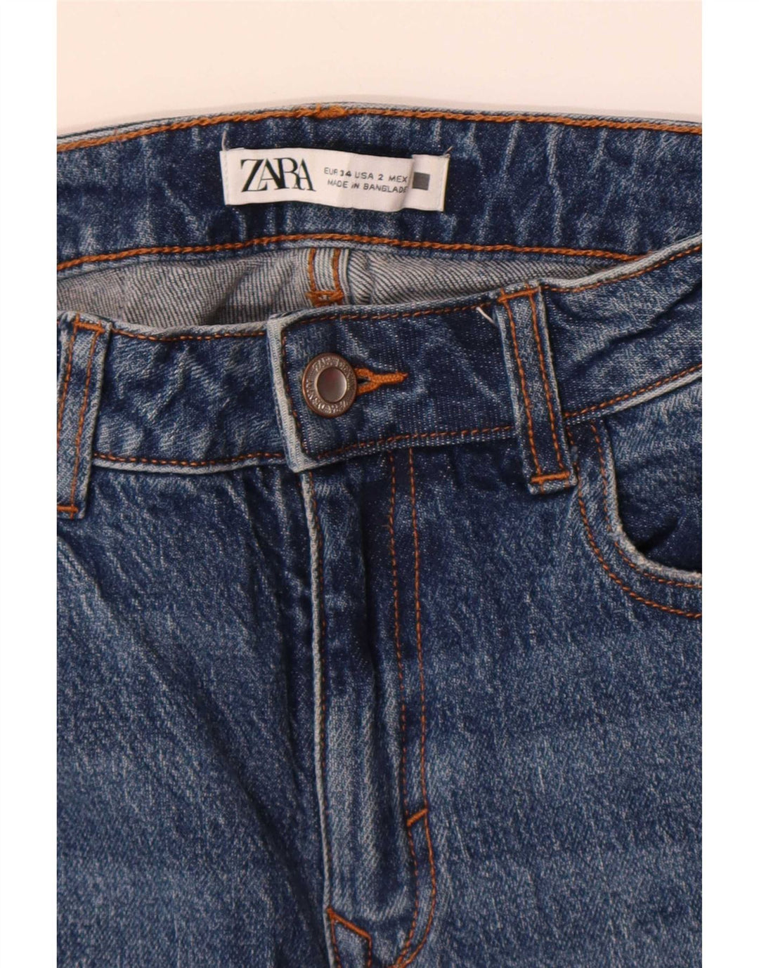 Blugi evazați pentru femei Zara EU 34 2XS L24 L34 Albastru