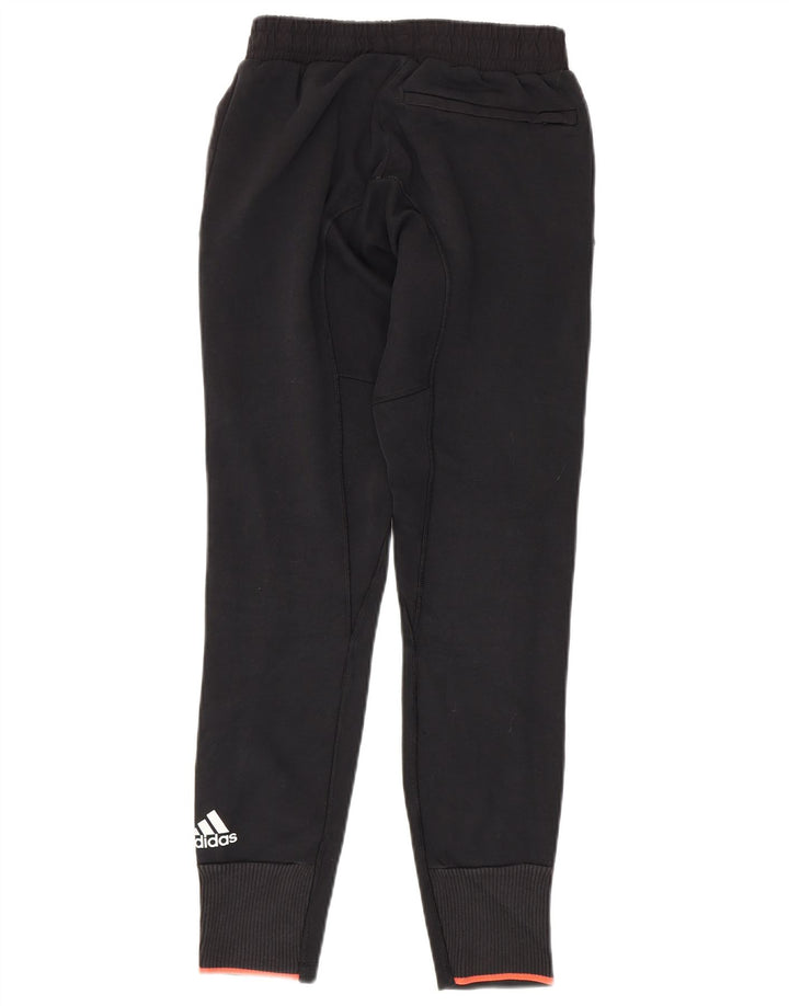 Pantaloni de trening Adidas pentru femei Joggeri mici bumbac negru