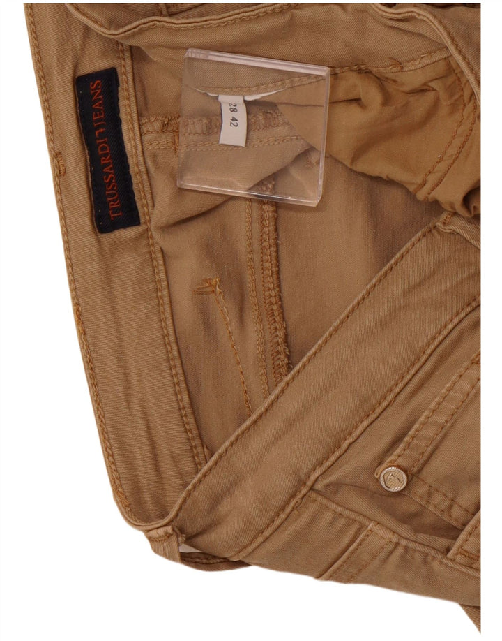 TRUSSARDI Pantaloni casual subțiri pentru femei IT 42 Medium W28 L25 Maro