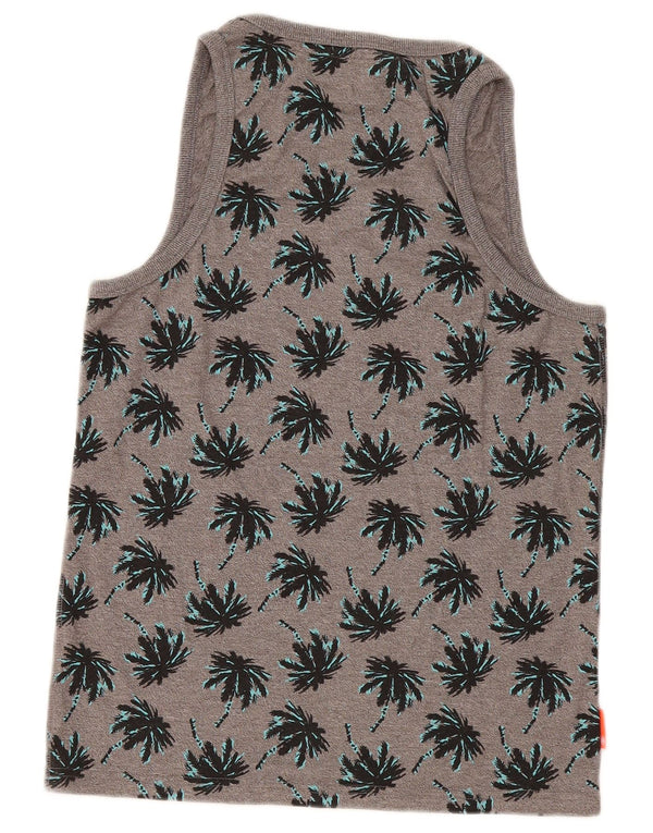Top cu vestă grafică Osaka Superdry pentru bărbați, mare, gri, floral, sport