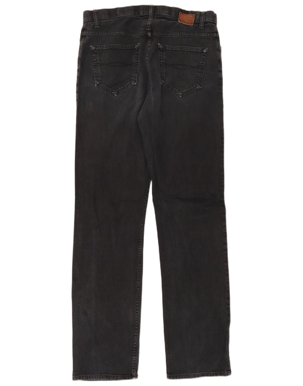 Blugi drepți pentru bărbați Marks & Spencer Blue Harbour W34 L35 bumbac negru