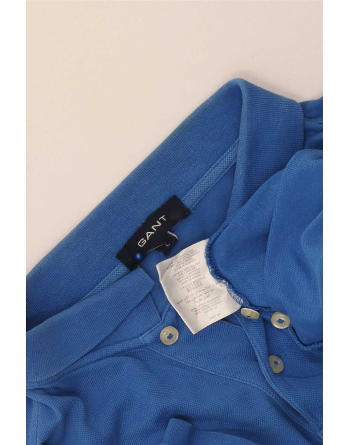 Tricou polo pentru bărbați Gant, mare, albastru, bumbac