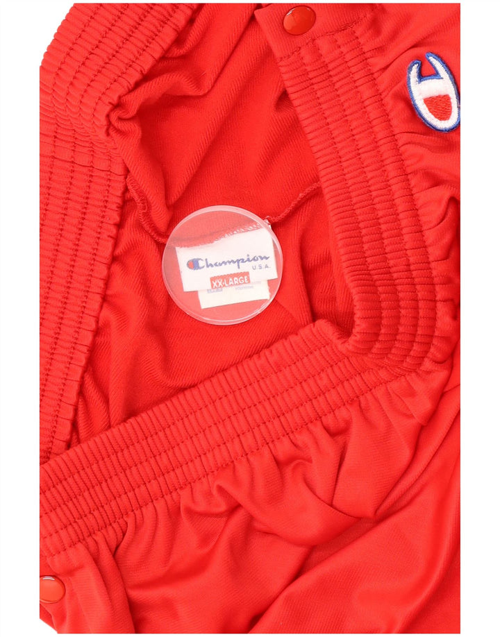 Pantaloni de trening cu grafic pentru femei Champion UK 20 2XL Poliester roșu