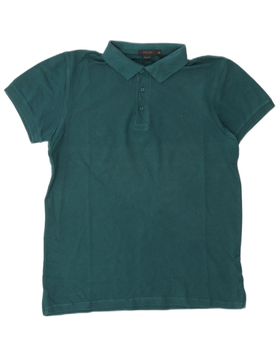 Tricou polo pentru bărbați LIU JO, bumbac verde mediu
