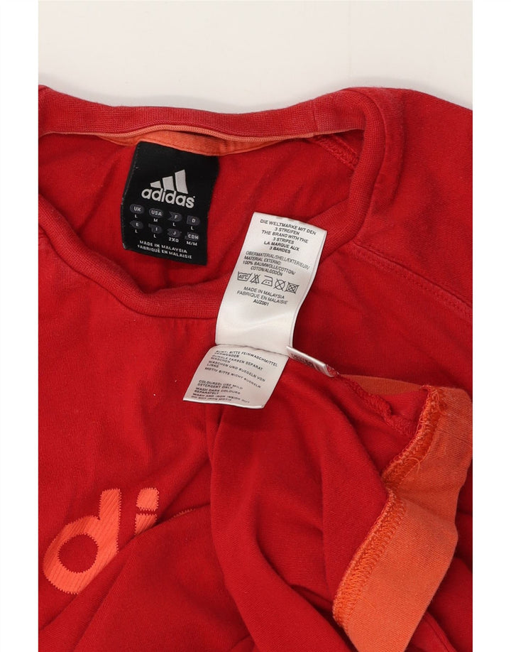Tricou grafic ADIDAS pentru bărbați Top mare bumbac roșu