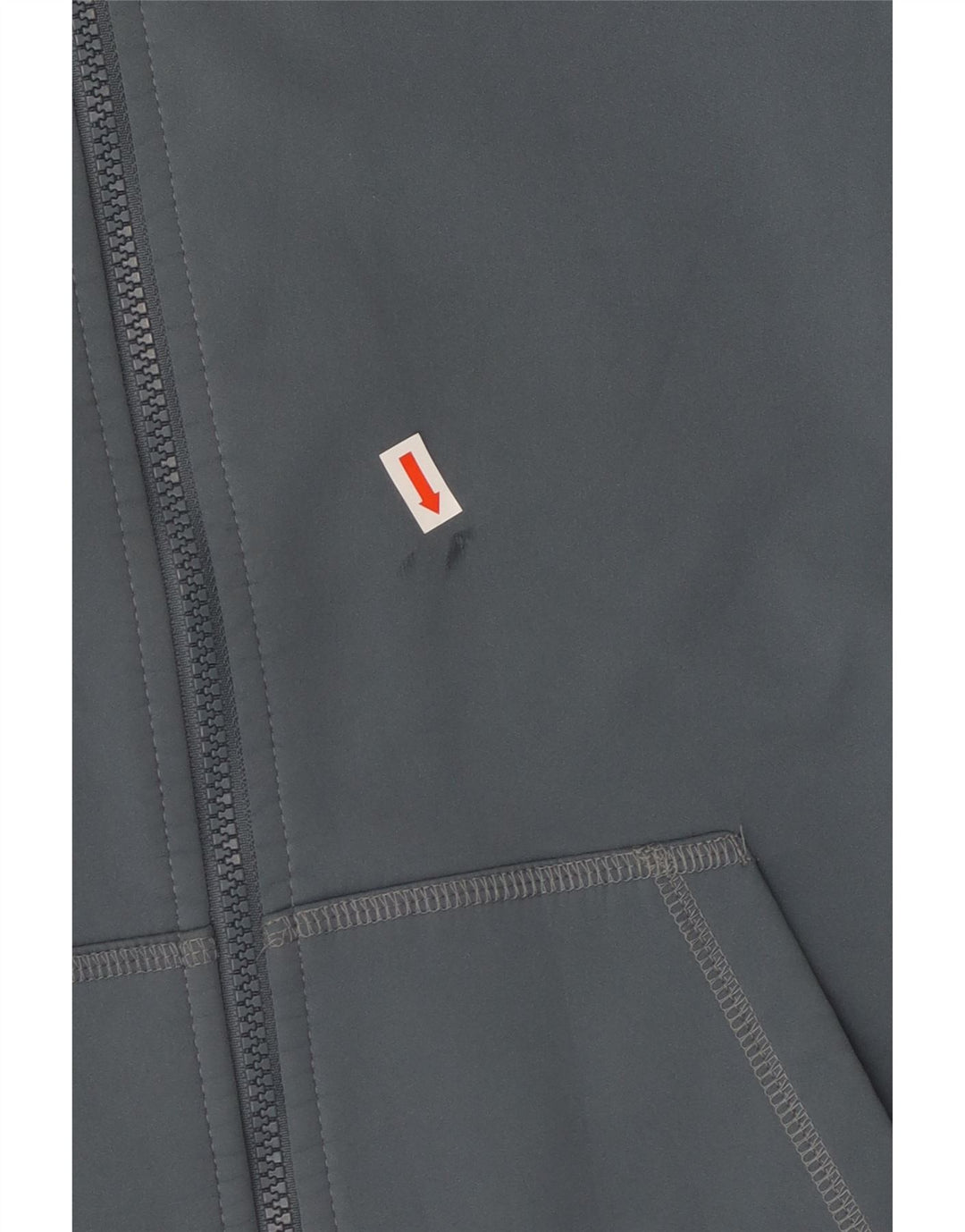 Pulover Nike pentru femei, cu fermoar, UK 18 XL, poliester gri