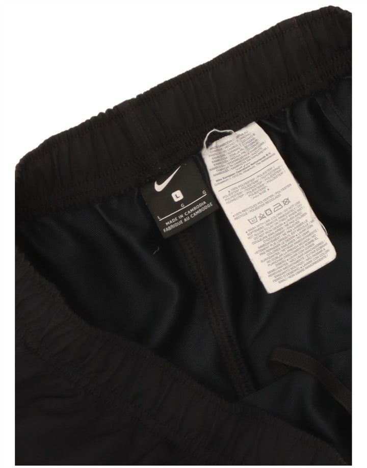 Pantaloni scurți sport grafic Nike pentru femei UK 16, mari, negru, poliester