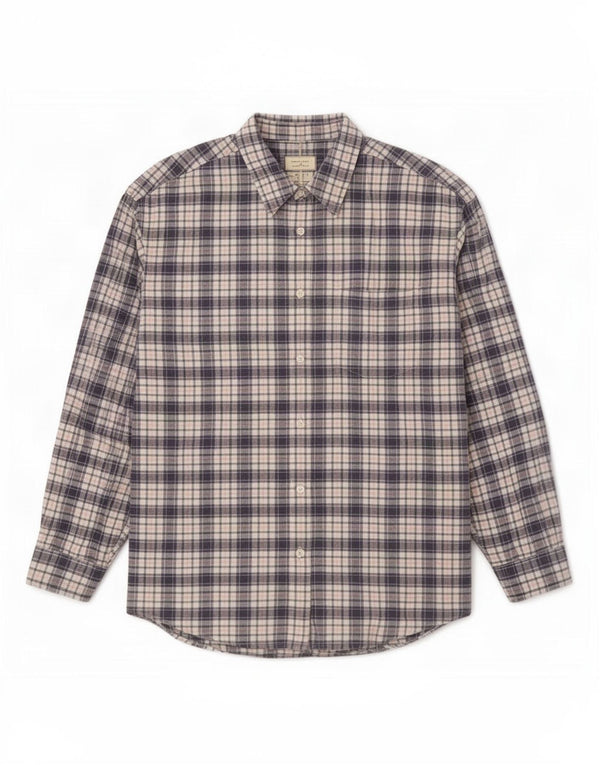 Cămașă supradimensionată pentru femei Eddie Bauer UK 18 XL, bumbac cu check multicolor