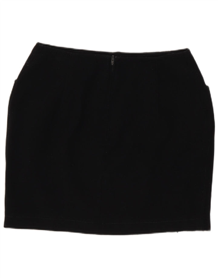 Fusta mini pentru femei Marella UK 10 Small W26 Lână neagră