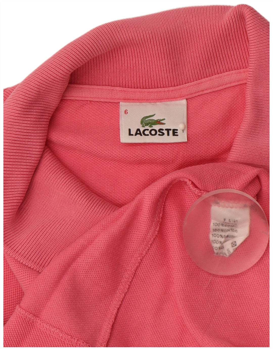 Tricou polo LACOSTE pentru barbati marimea 6 XL bumbac roz