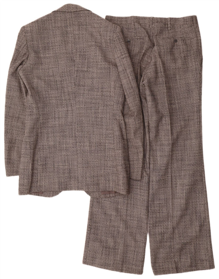 Costum pentru bărbați vintage cu 2 nasturi UK 38 Medium W30 L34 Gri pete
