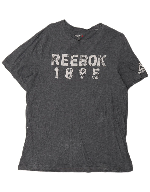 Tricou grafic pentru bărbați Reebok Top Large Gri