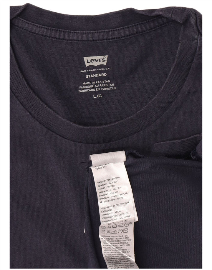 Levi's Top standard pentru bărbați cu mânecă lungă mare, bleumarin, bumbac