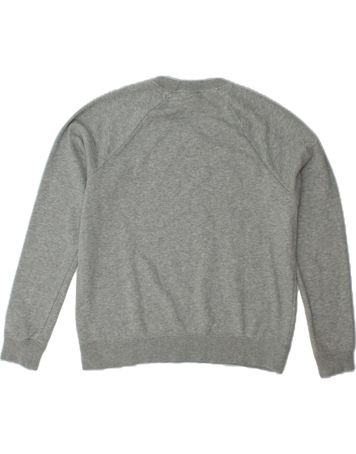 NIKE Womens Oversized Sweatshirt Jumper UK 14 Medium Grey Cotton Vintage Nike and Second-Hand Nike from Messina Hembry 