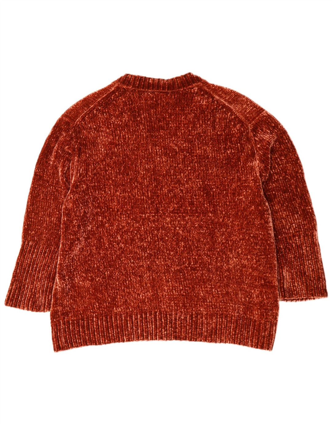 Pulover cu decolteu în V supradimensionat pentru femei Zara UK 10 Poliester maro mic