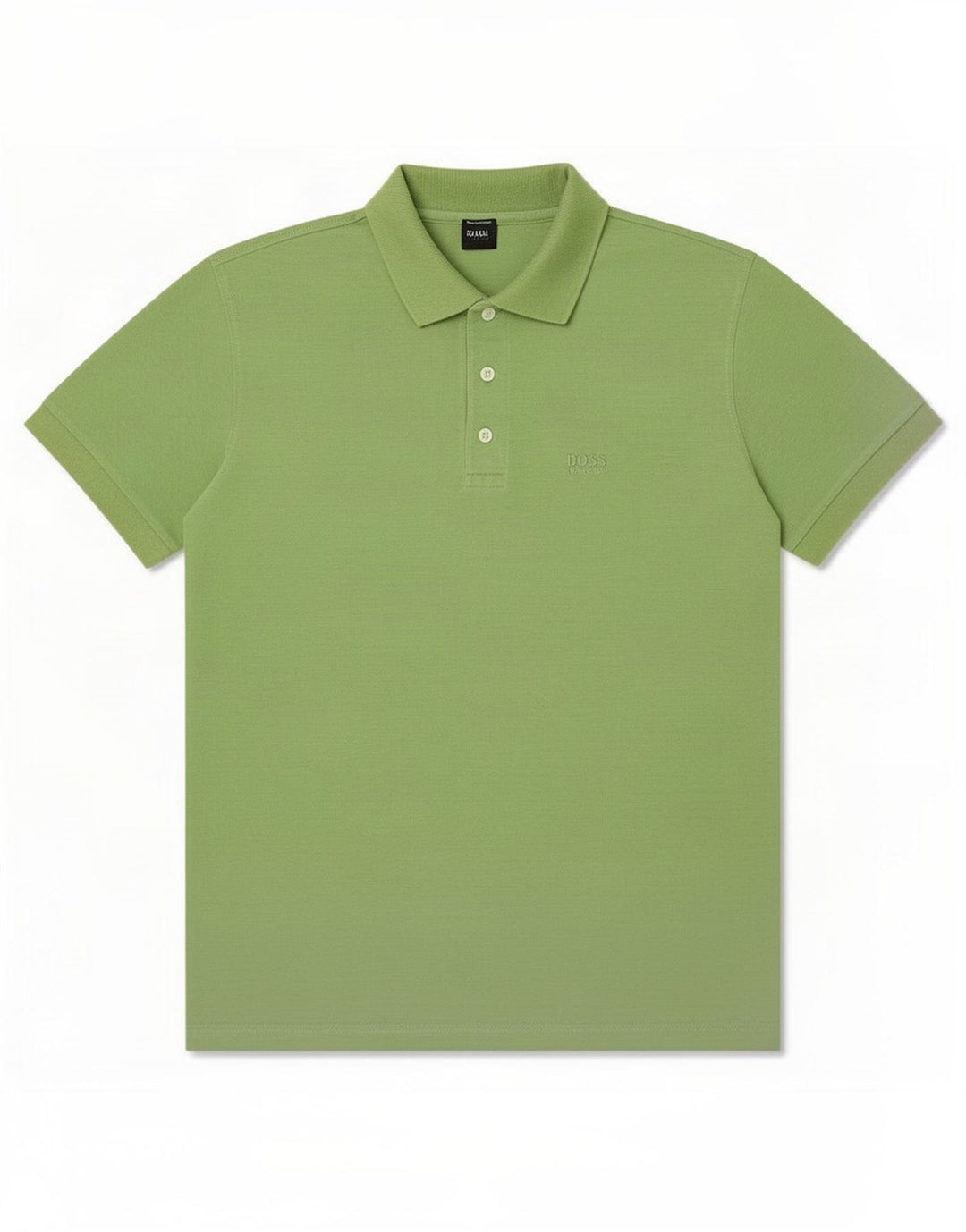 Tricou polo Hugo Boss pentru bărbați, bumbac verde mediu