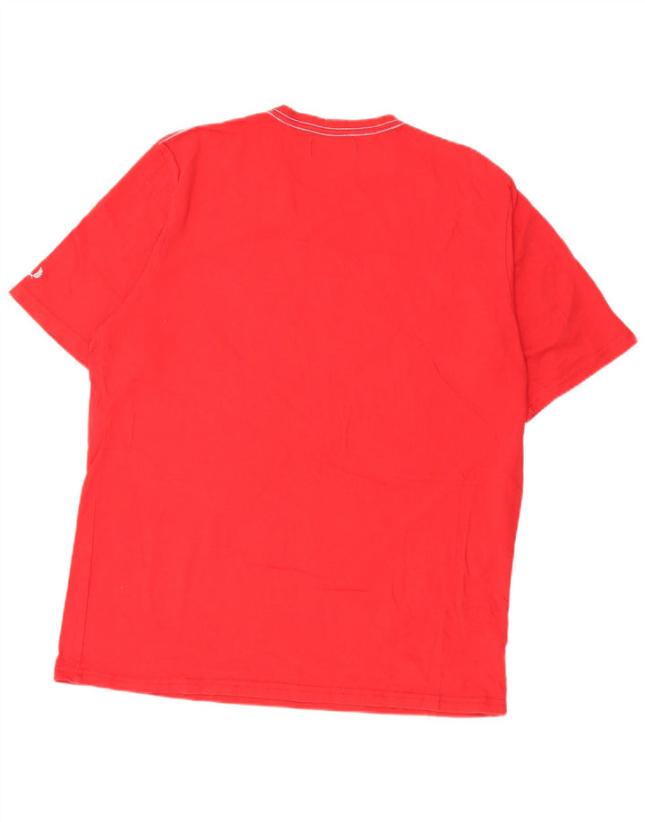 Tricou grafic Fred Perry pentru bărbați Top mare bumbac roșu