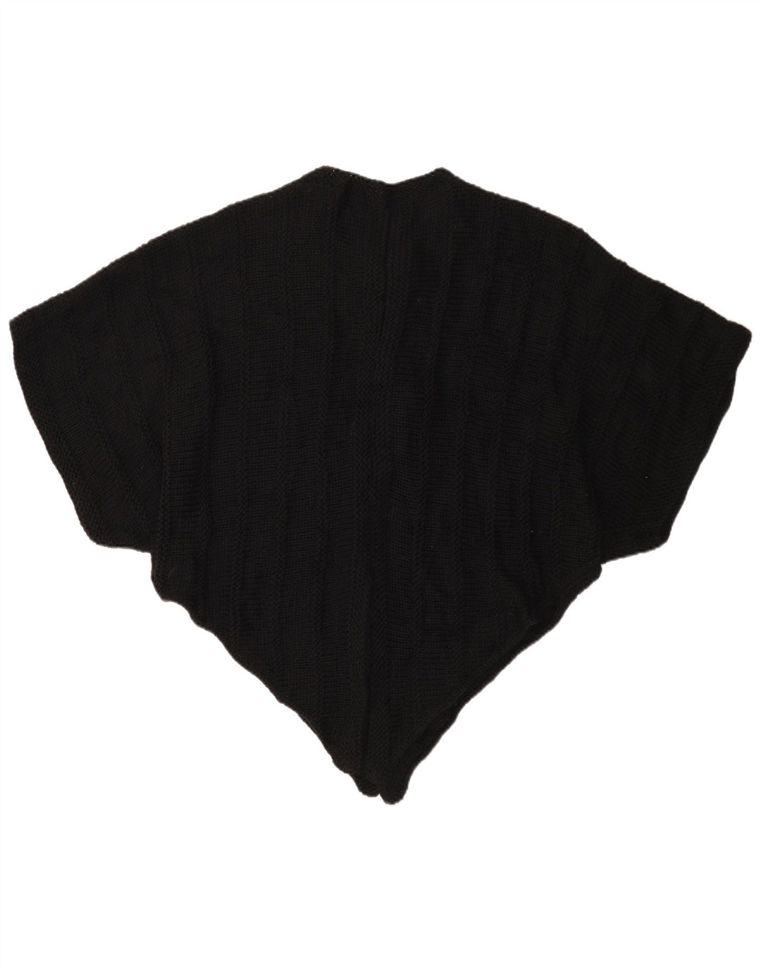 Jumper Vintage Poncho Asimetric pentru Femei Mărime Unică Negru