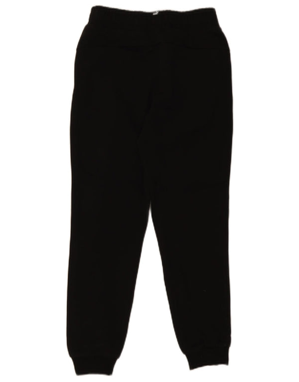 Puma Băieți Pantaloni Trening Pantaloni Joggeri 11-12 Ani Bumbac Negru