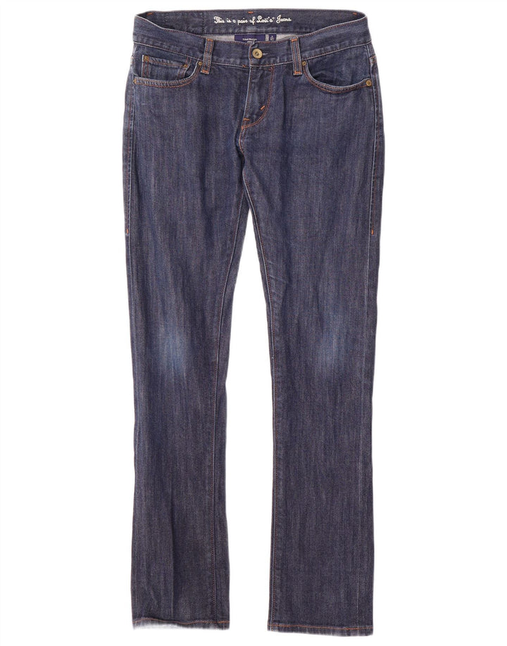 Blugi drepti înclinați pentru femei Levi's US 4 Small W27 L30 Bumbac albastru