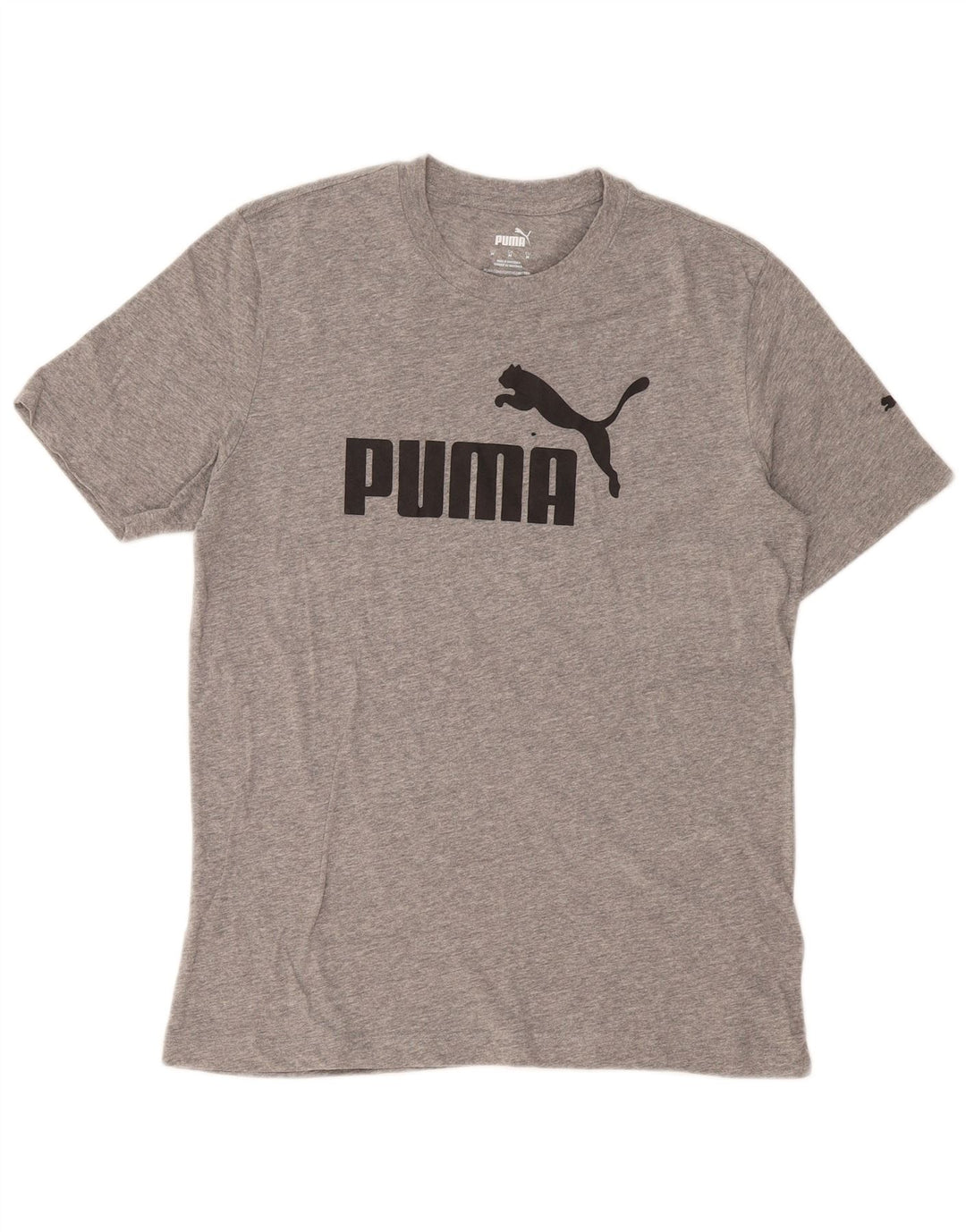 Tricou grafic Puma pentru bărbați Top, bumbac, gri mediu