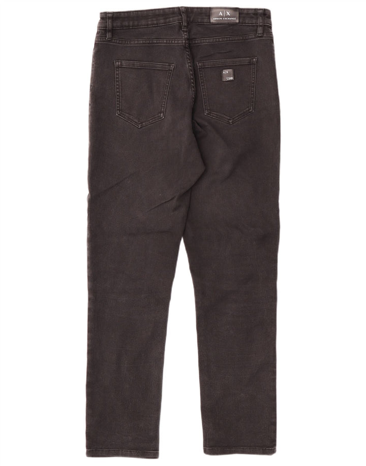 Blugi slim pentru femei Armani Jeans W30 L28 bumbac negru