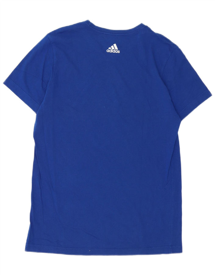 Tricou grafic pentru bărbați Adidas Top Medium Blue