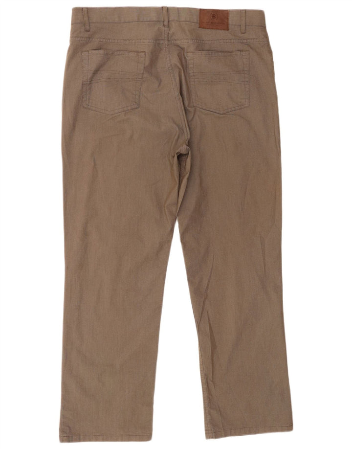 Pantaloni chino pentru bărbați Marks & Spencer Blue Harbour W38 L29 Brown Check