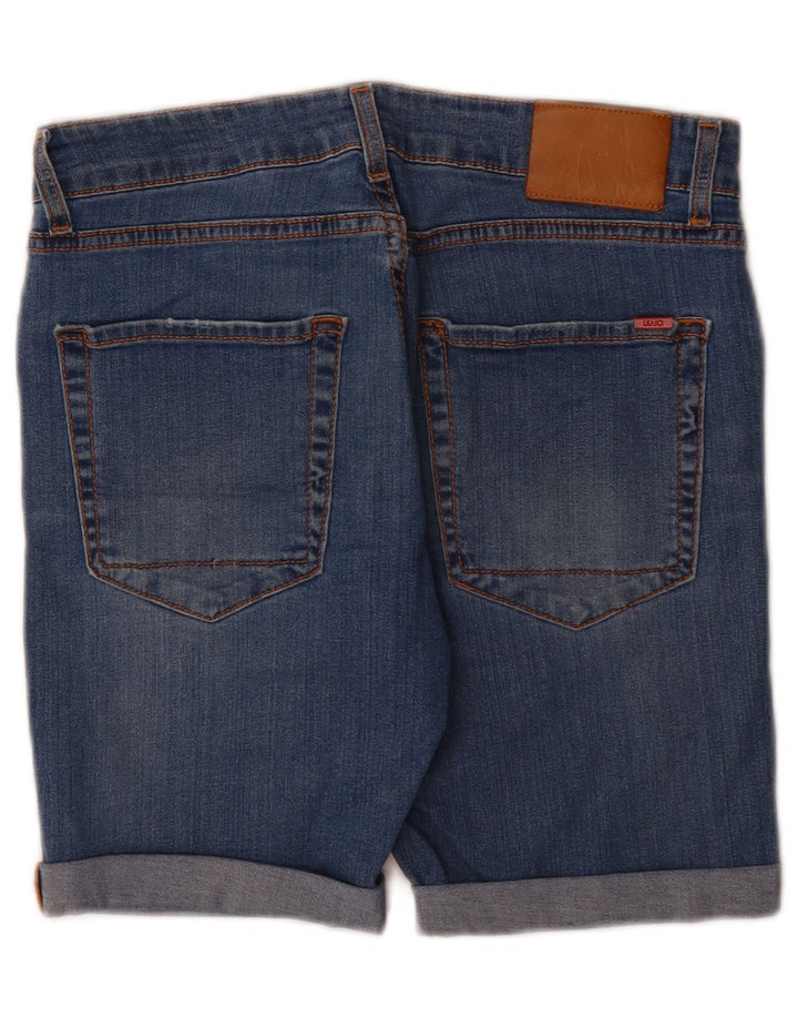 Pantaloni scurți din denim pentru femei Liu Jo W28 Medium Blue