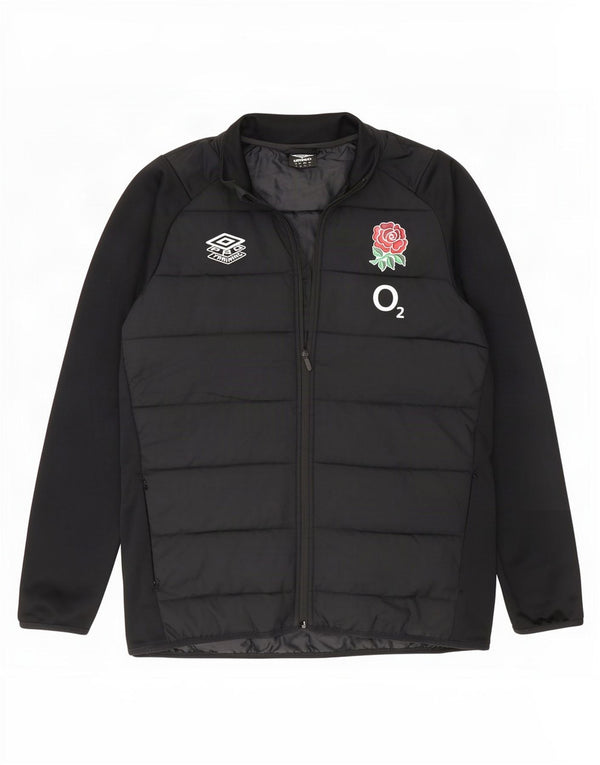 Jachetă căptușită pentru bărbați Umbro Rugby England UK 42 XL Poliester negru