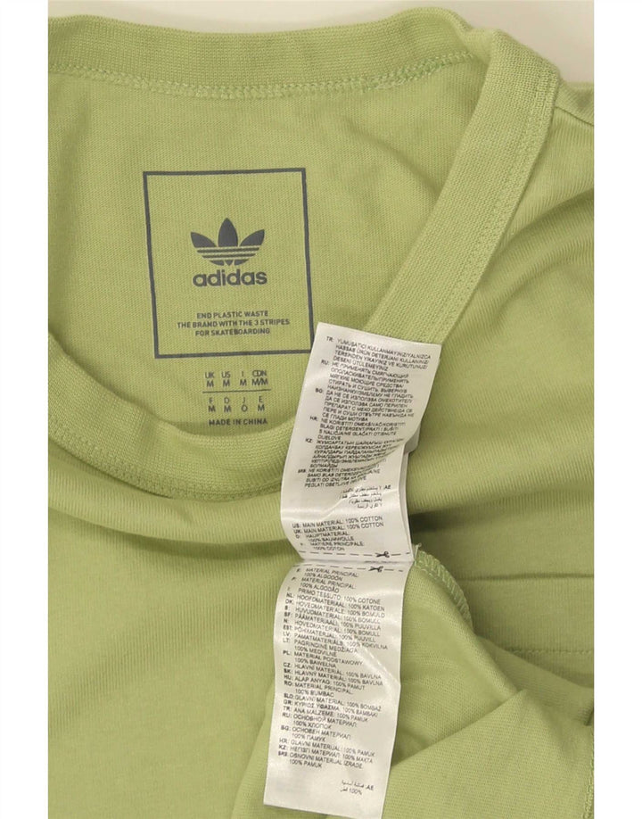 Tricou pentru bărbați Adidas Top, bumbac verde mediu