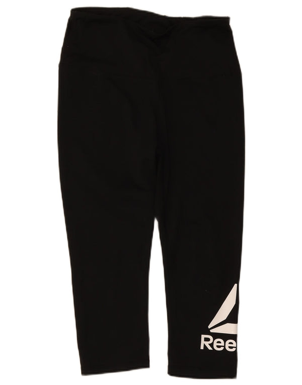 Leggings Reebok Graphic Capri pentru femei UK 12 Medium Black