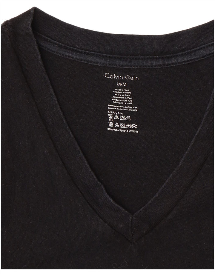 CALVIN KLEIN Tricou Bărbați Top Mediu Negru Bumbac