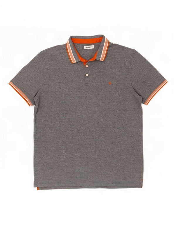 Tricou polo Jack & Jones pentru bărbați 2XL bumbac gri