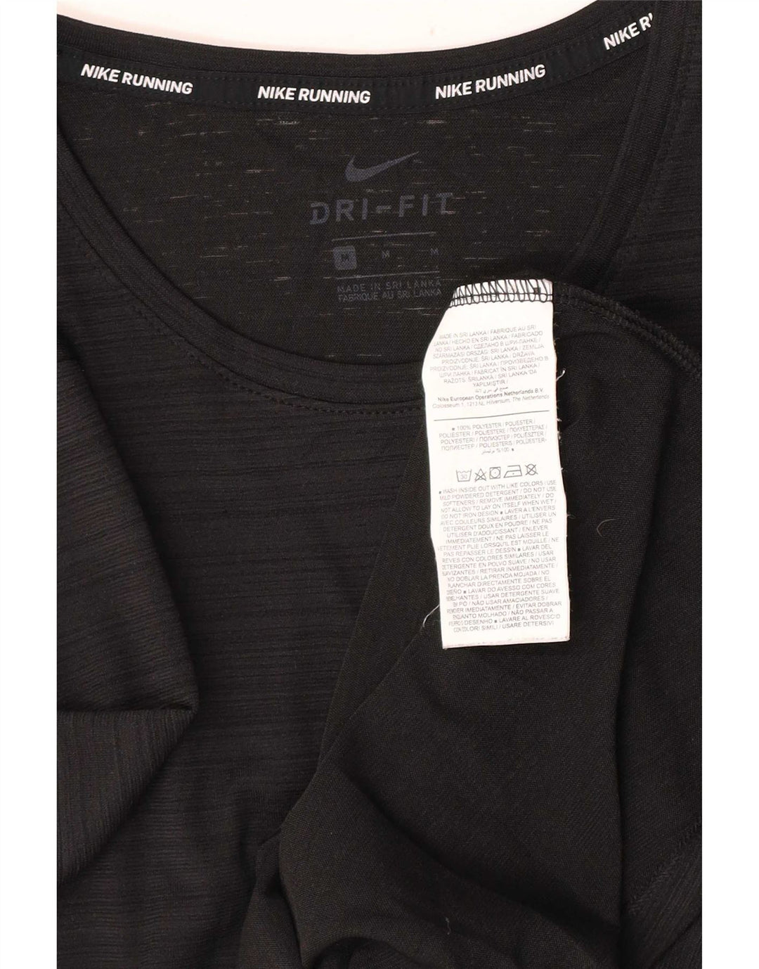 Tricou Nike Dri Fit pentru bărbați Top Medium Black Pinstripe Poliester