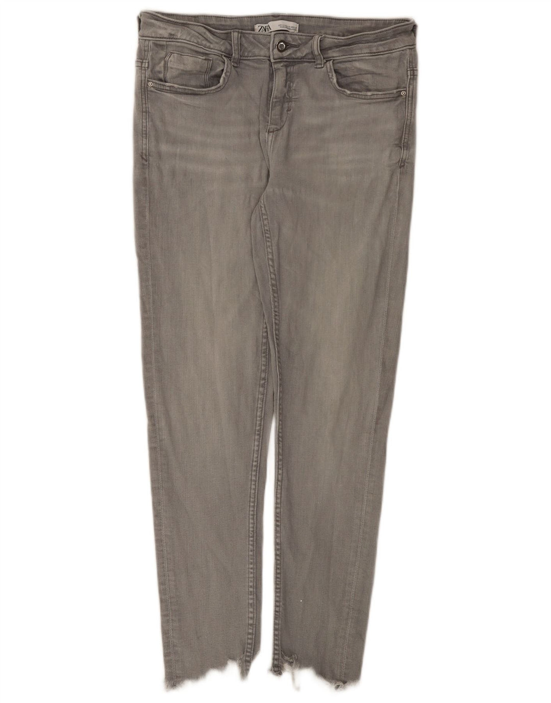 Blugi slim pentru femei Zara EU 40 Medium W30 L27 Bumbac gri