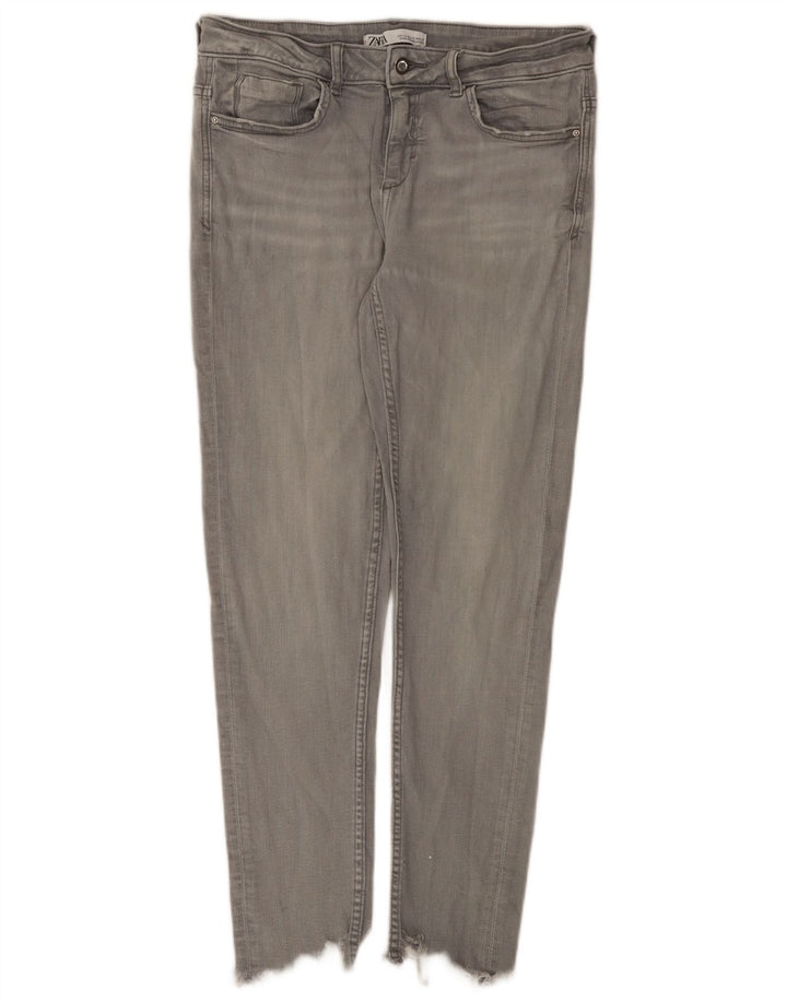 Blugi slim pentru femei Zara EU 40 Medium W30 L27 Bumbac gri
