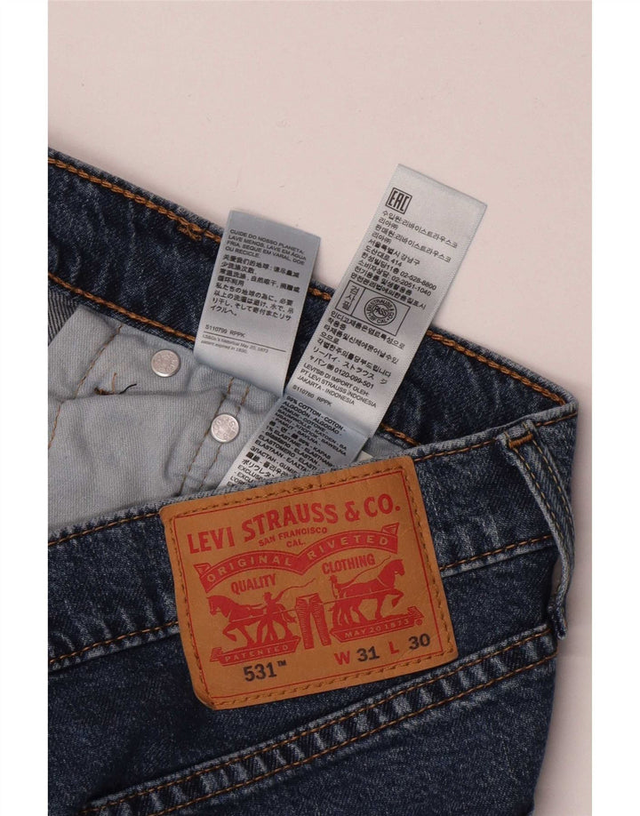 Blugi Levi's 531 Slim pentru bărbați W31 L30 Bumbac albastru