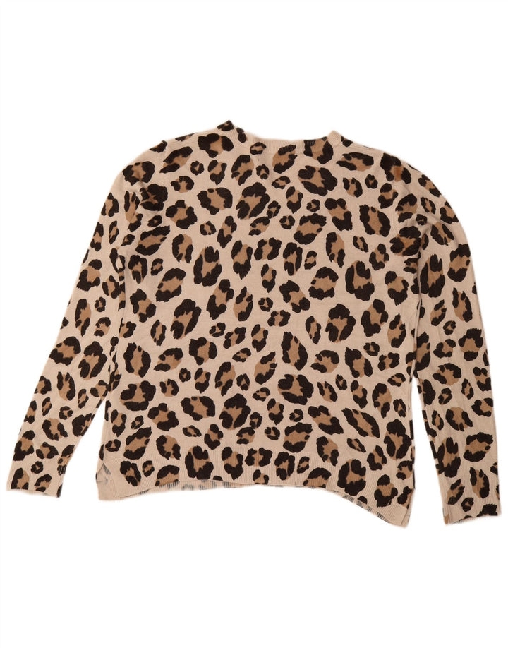 Pulover pentru femei Marks & Spencer cu decolteu triplu UK 16 mare bej