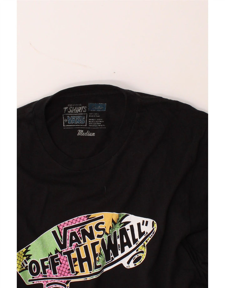 VANS Mens Graphic T-Shirt Top Medium Black Cotton Vintage Vans and Second-Hand Vans from Messina Hembry 