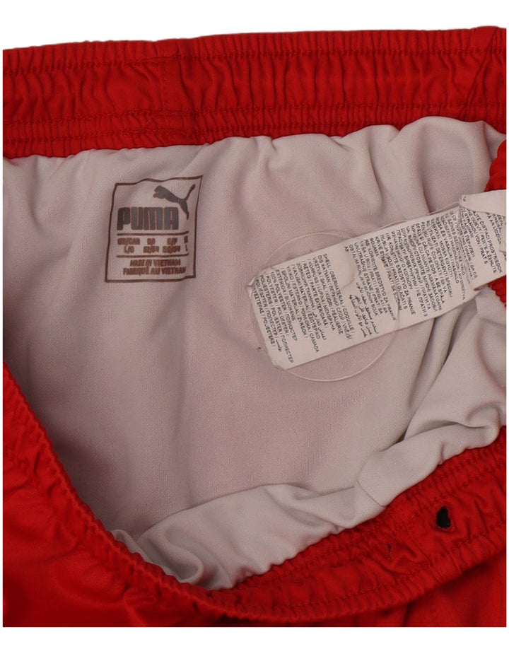 Pantaloni scurți sport Puma pentru bărbați, poliester roșu mare