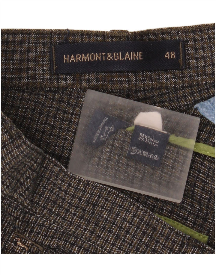 Pantaloni casual pentru bărbați Harmont & Blaine IT 48 Medium W34 L34 Gri Check