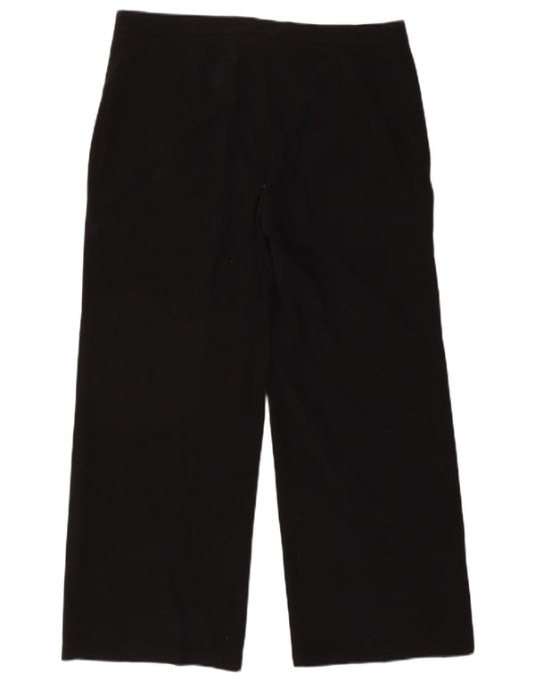 Marks & Spencer Pantaloni casual pentru femei cu picioare largi UK 16 Large W34 L27 Negru