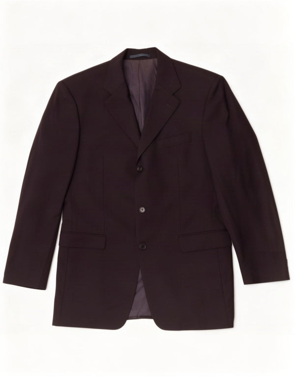 Blazer pentru bărbați Hugo Boss, cu 3 nasturi, IT 50, mare, lână virgină, albastru