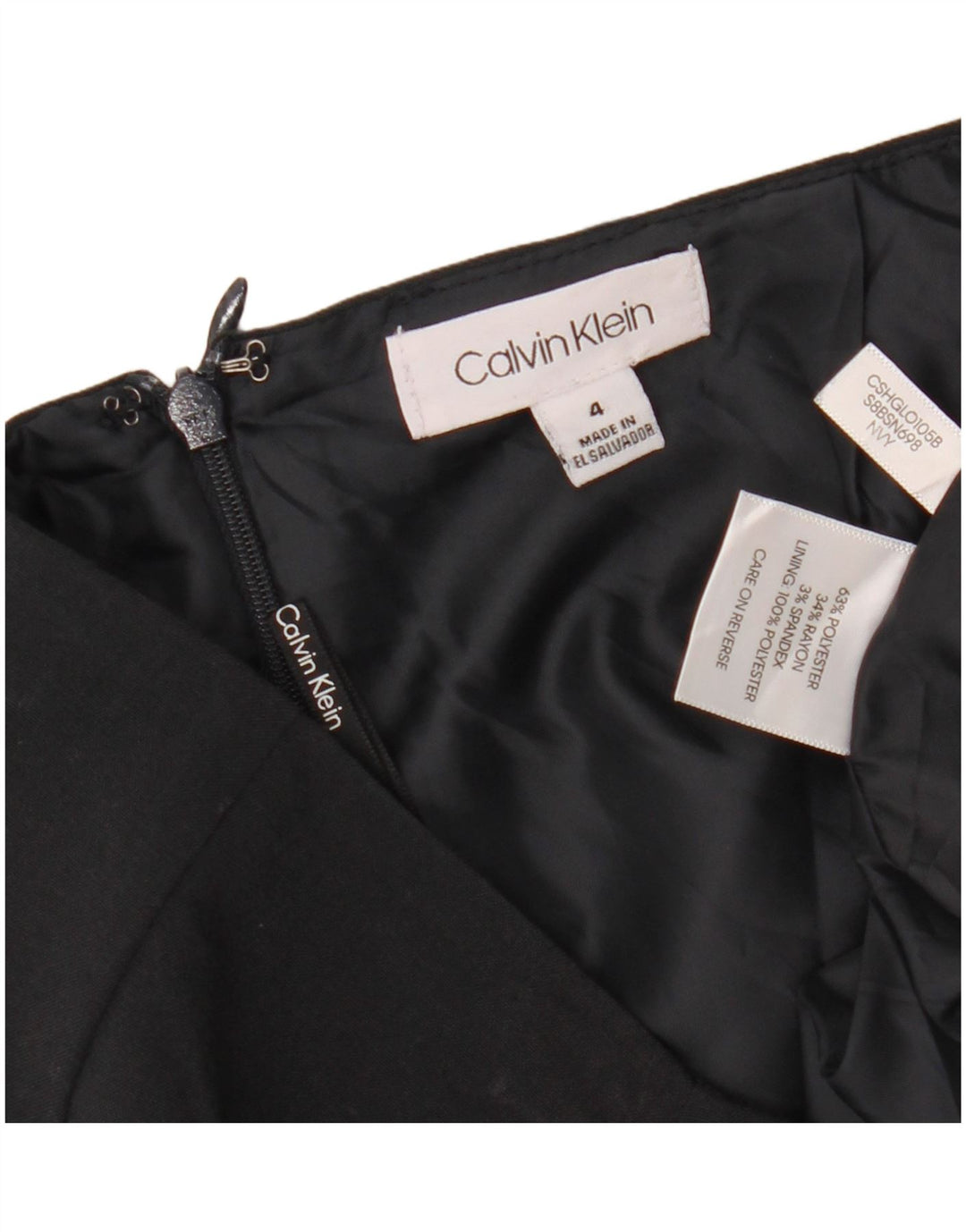Fusta Wrap pentru femei CALVIN KLEIN US 4 Small W30 Poliester negru