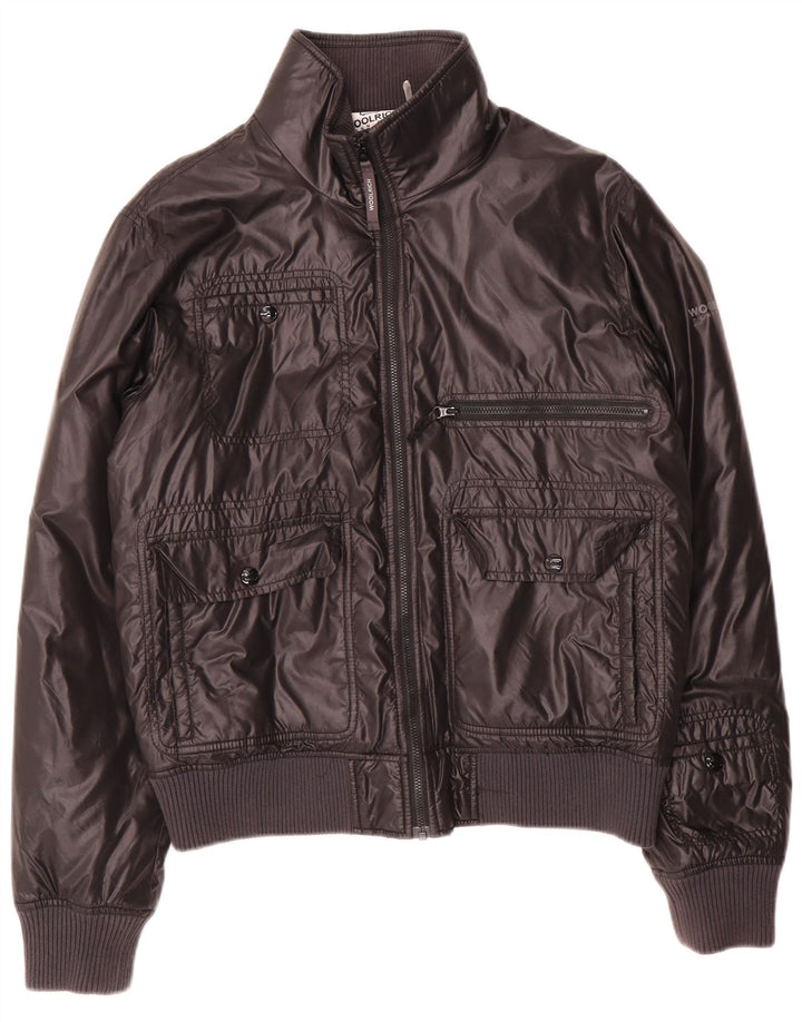 Jachetă Bomber pentru bărbați Woolrich UK 38 Medium Black Nylon