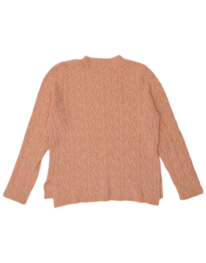 Pulover pentru damă Zara cu gât roșu, nailon, roz mediu, UK 14