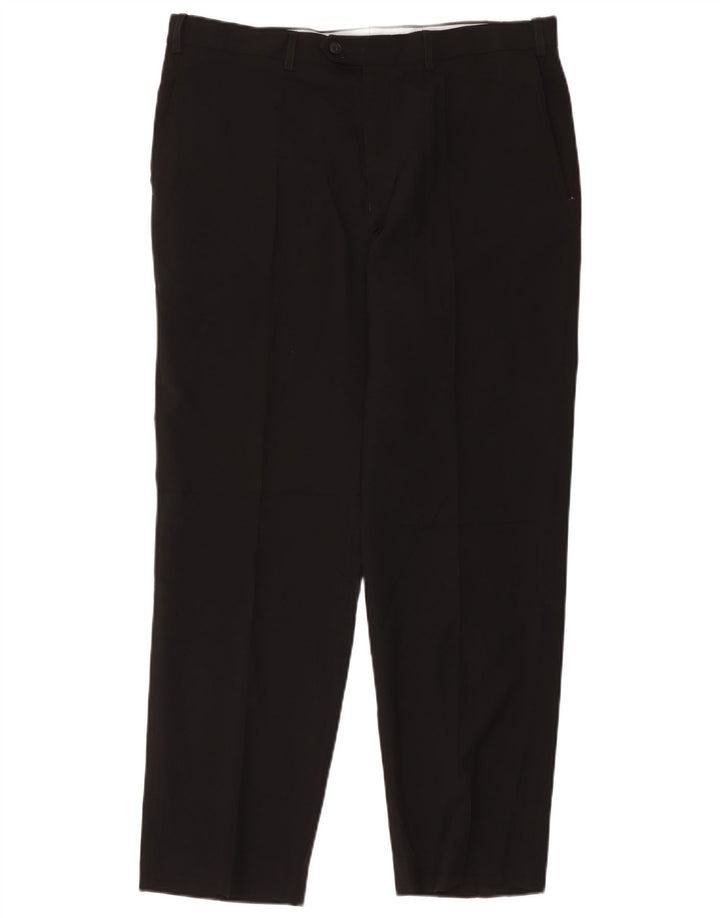 Marks & Spencer Pantaloni drepți pentru bărbați L36 L31 Poliester negru