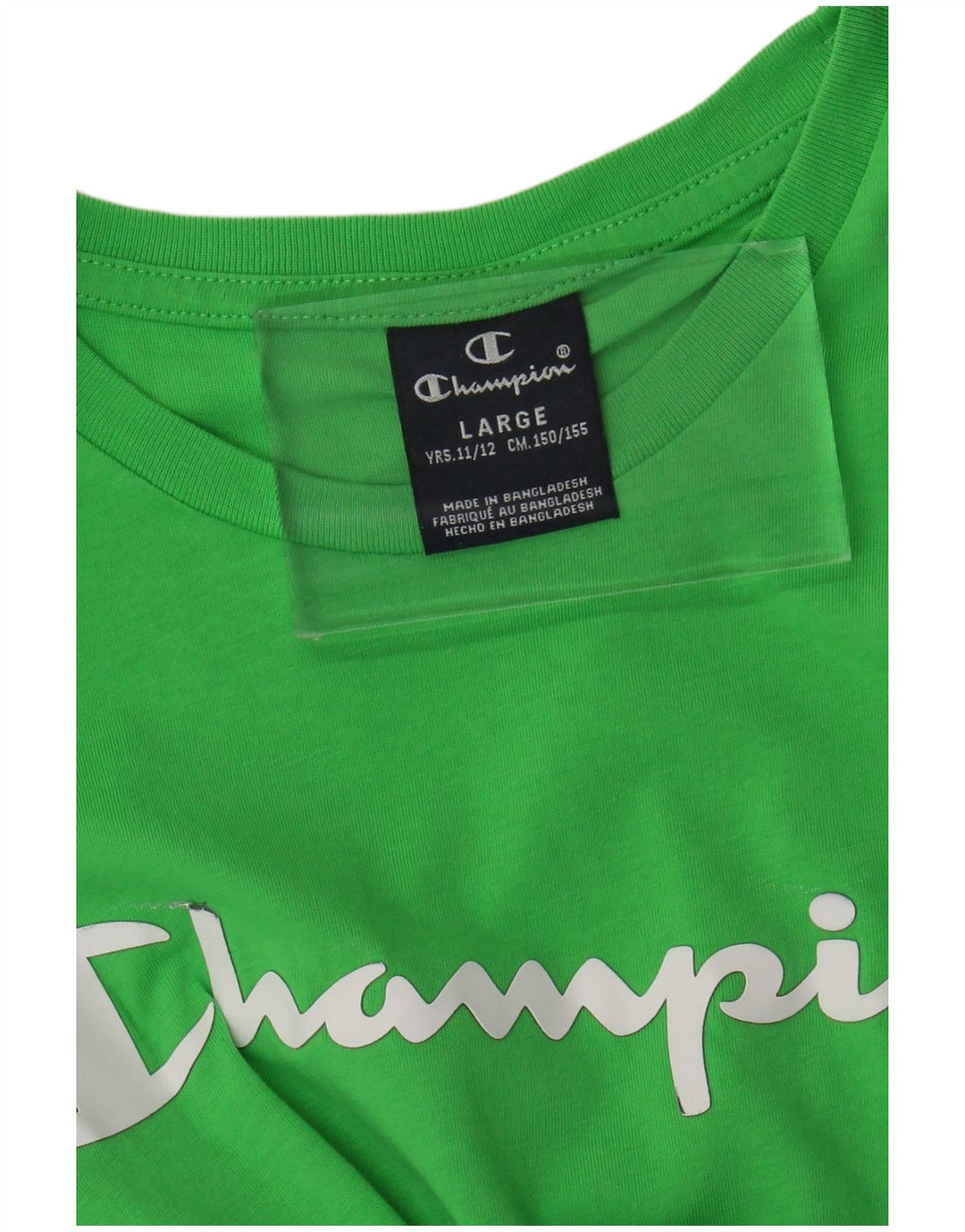 Tricou grafic Champion pentru băieți Top 11-12 ani mare verde