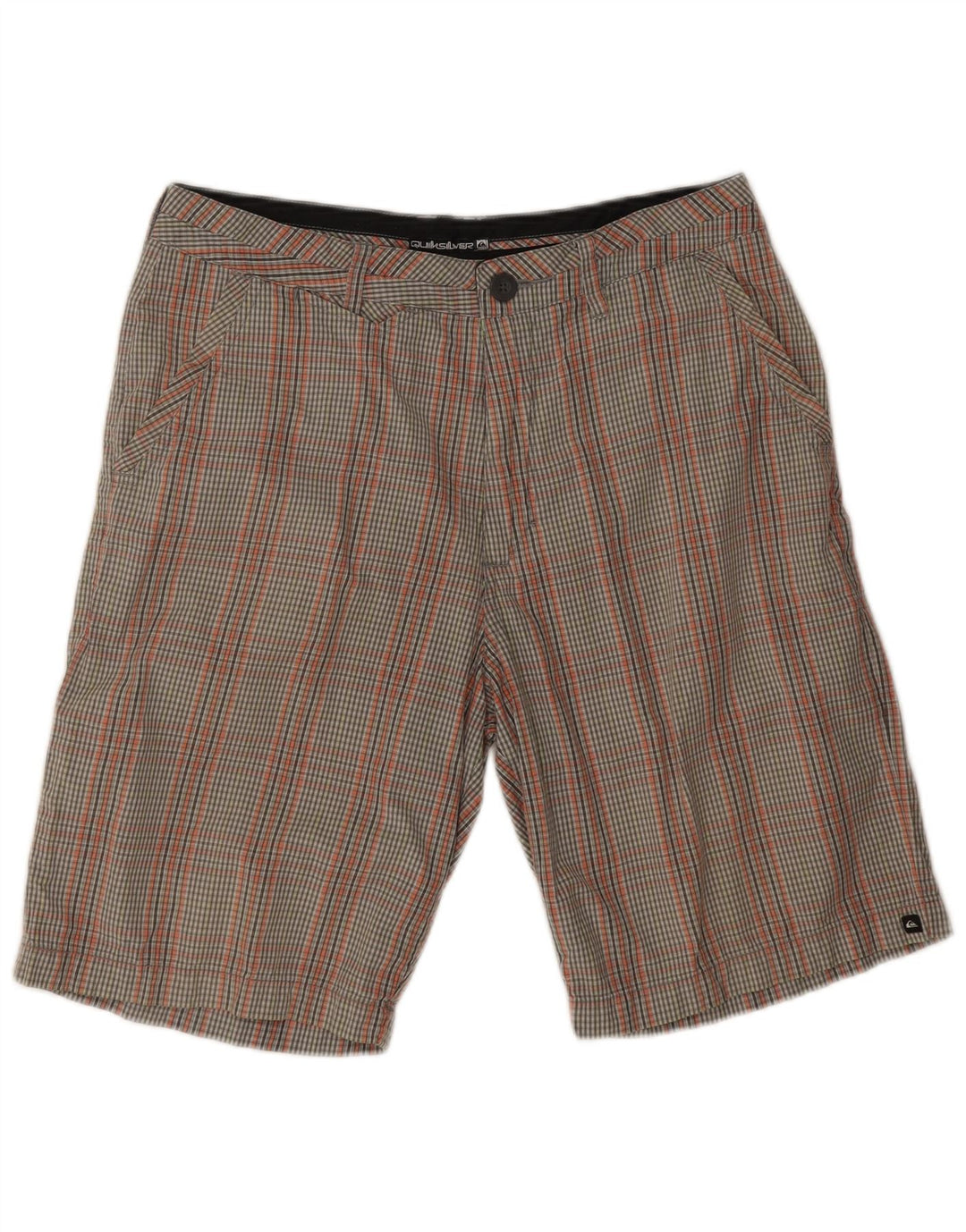 Pantaloni scurți chino pentru bărbați Quiksilver W32, bumbac cu carouri medii, multicolore